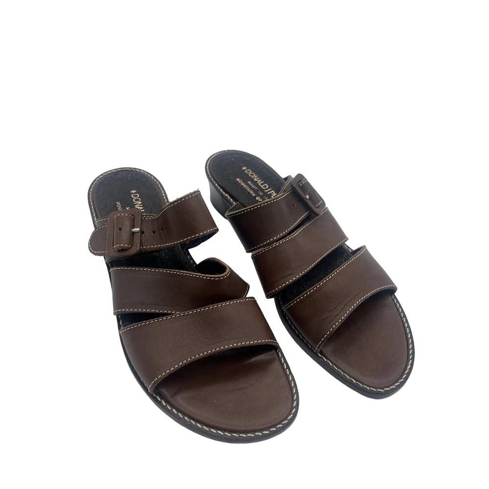 Donald J Pliner Brown Heeled Sandals